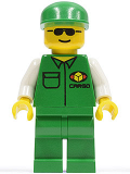 LEGO car003 Cargo - Green Shirt, Green Legs, Green Cap