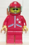 LEGO jstr003 Jacket 2 Stars Red - Red Legs, Red Helmet 7 White Stars, Trans-Light Blue Visor